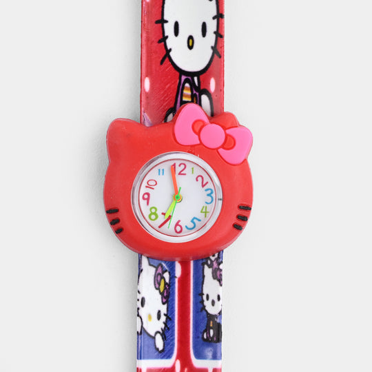 Girls Kids Slap-On Wrist Watch