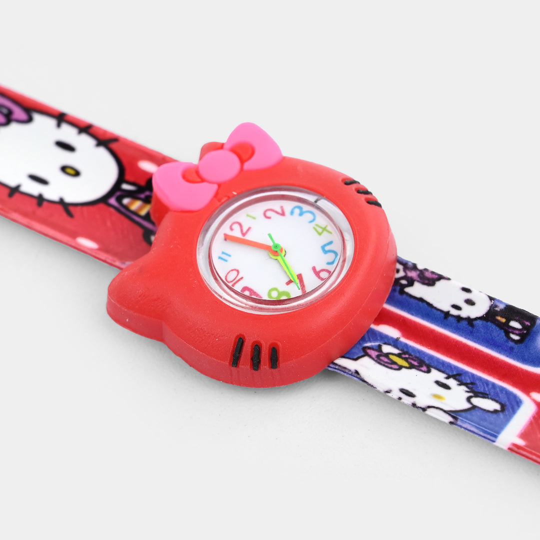 Girls Kids Slap-On Wrist Watch