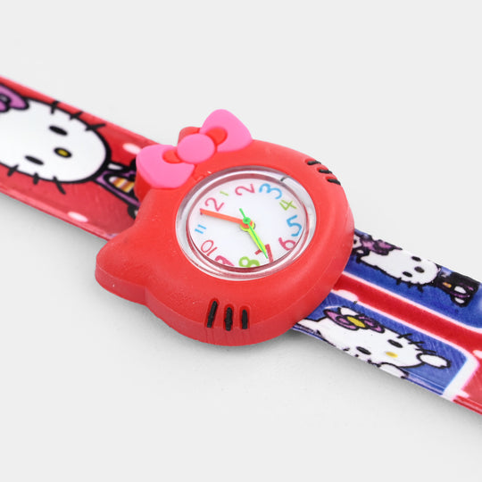 Girls Kids Slap-On Wrist Watch