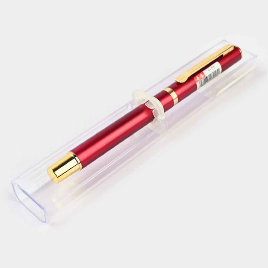 Fancy Fountain Ink Pen With Plastic Case