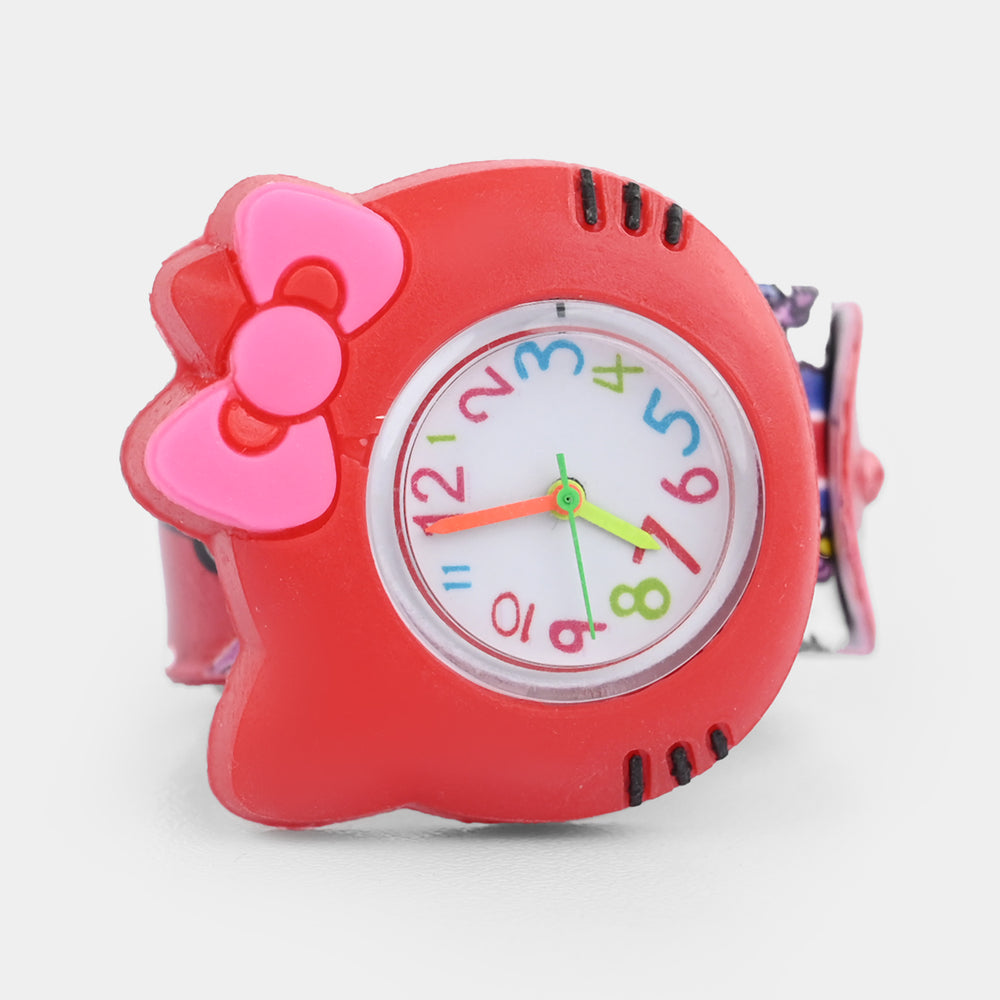 Girls Kids Slap-On Wrist Watch