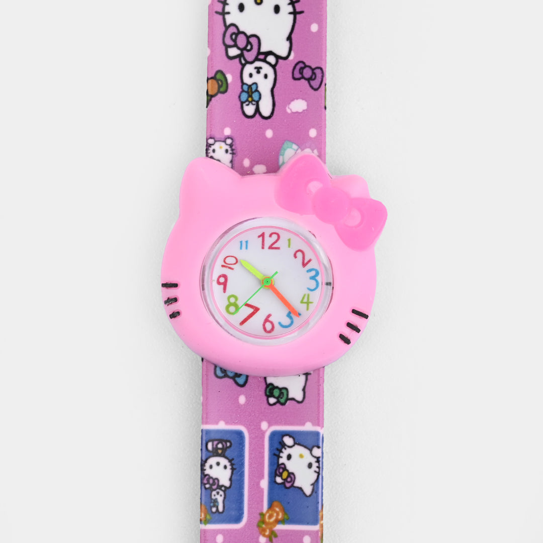 Girls Kids Slap-On Wrist Watch
