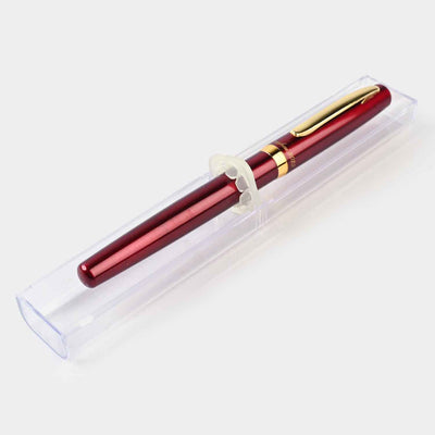 Fancy Fountain Ink Pen With Plastic Case