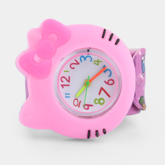 Girls Kids Slap-On Wrist Watch