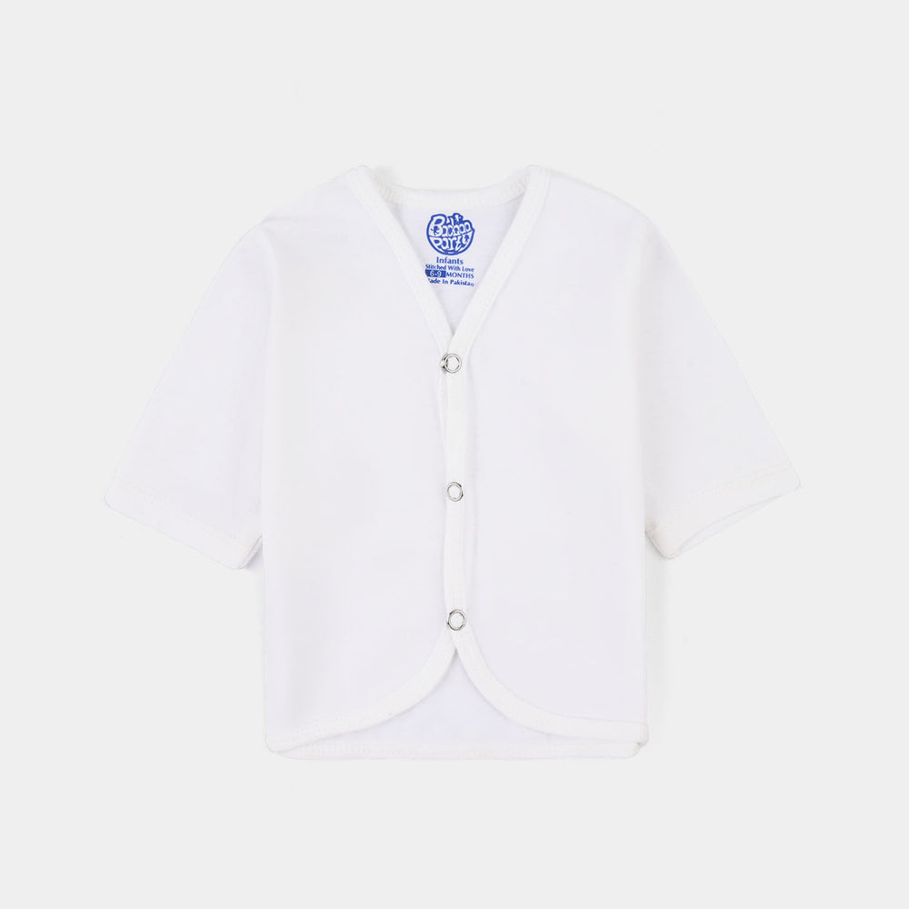 Infant Unisex Full Sleeve Vest Pack Of 3 White