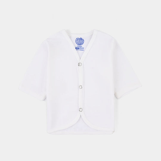 Infant Unisex Full Sleeve Vest Pack Of 3 White