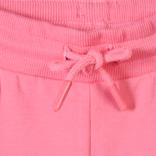 Girls Cotton Terry Pyjama Bell Bottom- Pink