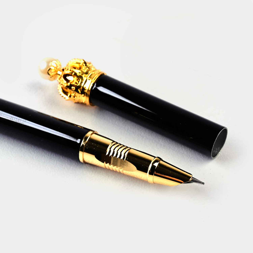 Fancy Fountain Ink Pen With Plastic Case