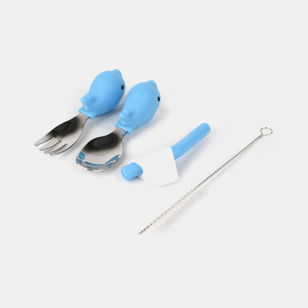 Dolphin Silicone Baby Feeding Set