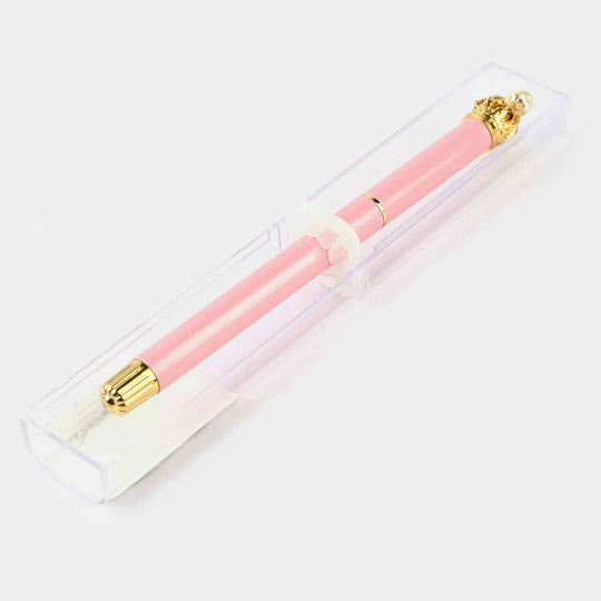 Fancy Fountain Ink Pen With Plastic Case