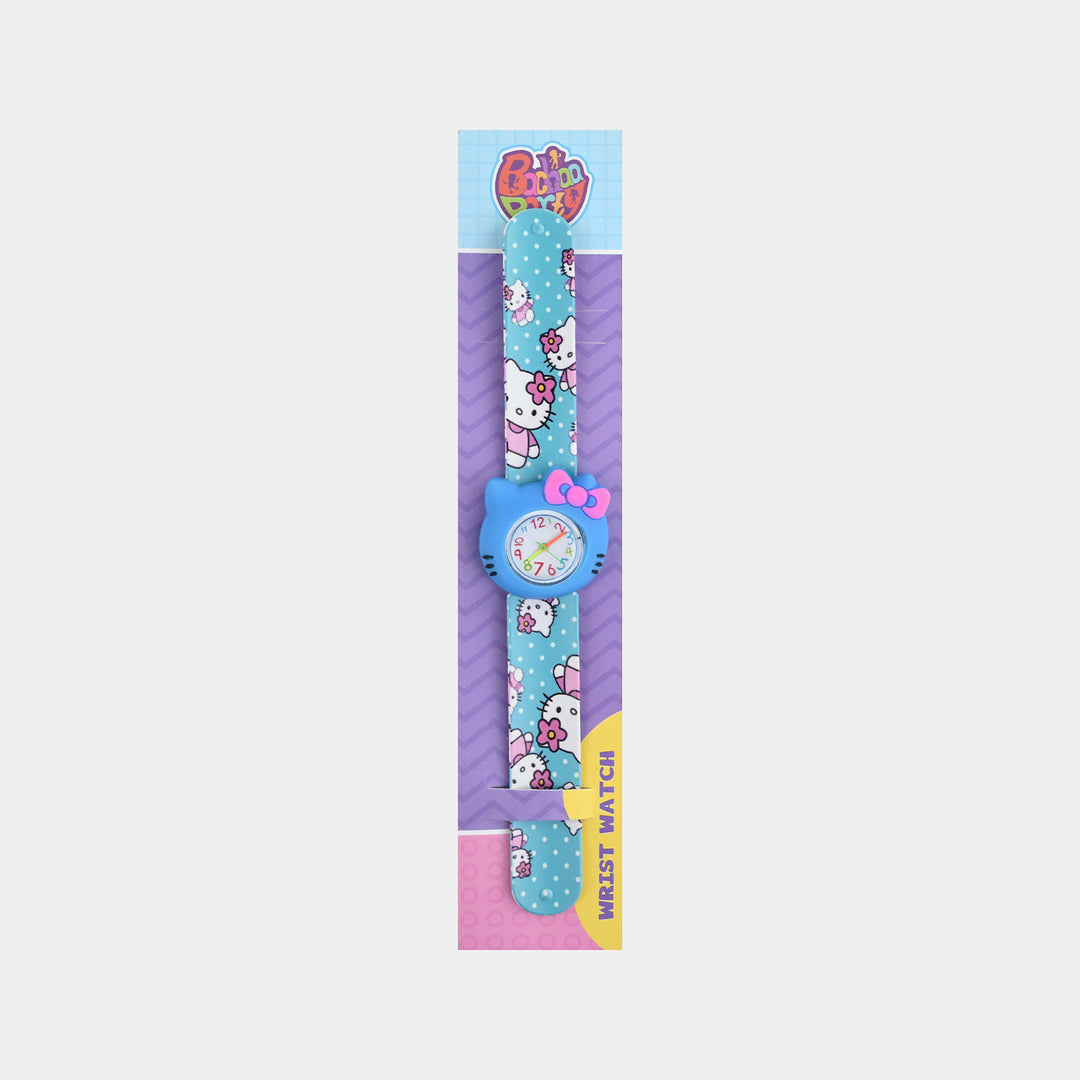 Girls Kids Slap-On Wrist Watch