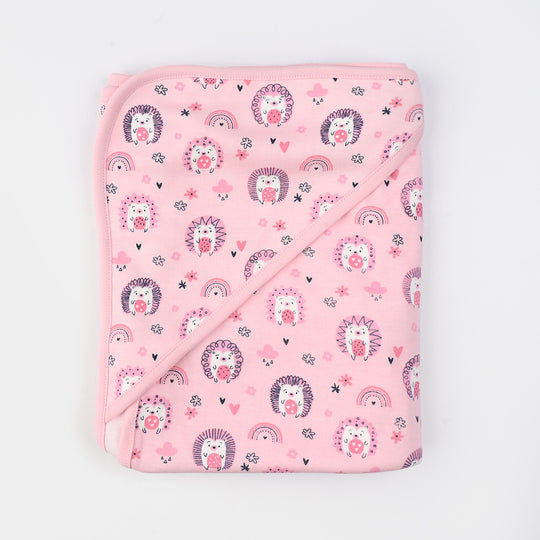 Animals Printed Wrapping Sheet-PINK