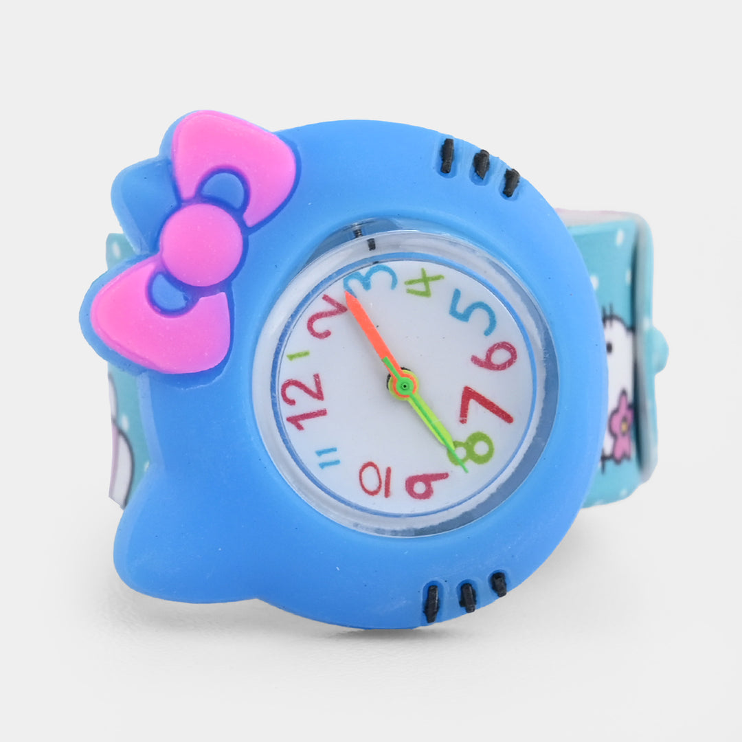 Girls Kids Slap-On Wrist Watch