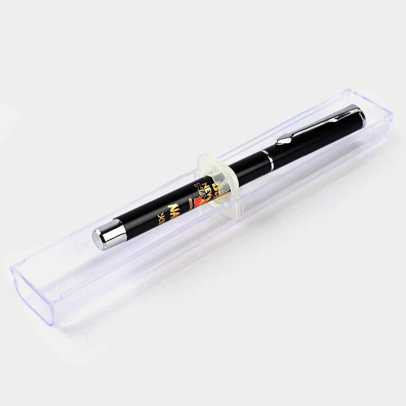 Fancy Fountain Ink Pen With Plastic Case