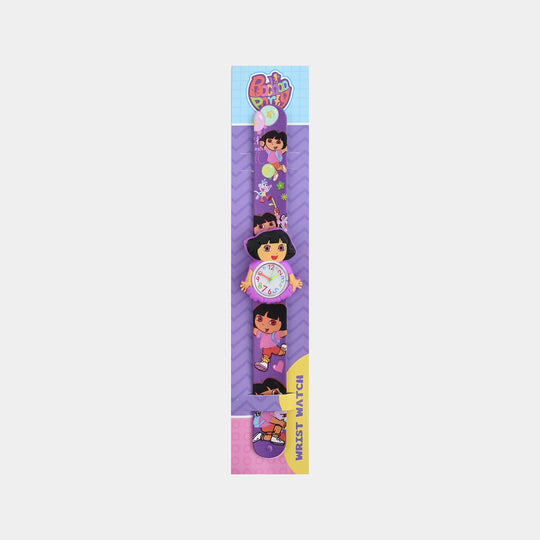 Girls Kids Slap-On Wrist Watch