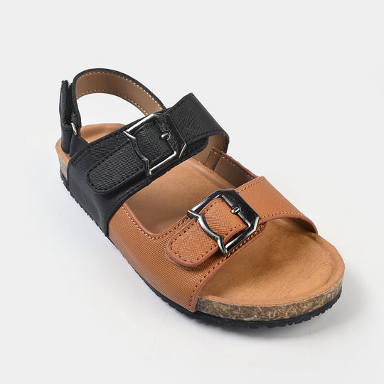 Boys Sandal PD-29-Black.Camel