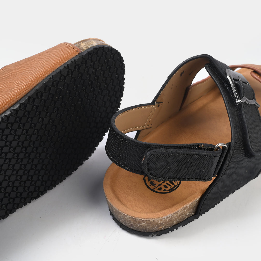Boys Sandal PD-29-Black.Camel