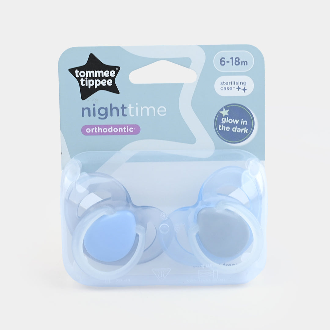 Closer to Nature Night Time 2 Orthodontic Soothers 6-18M