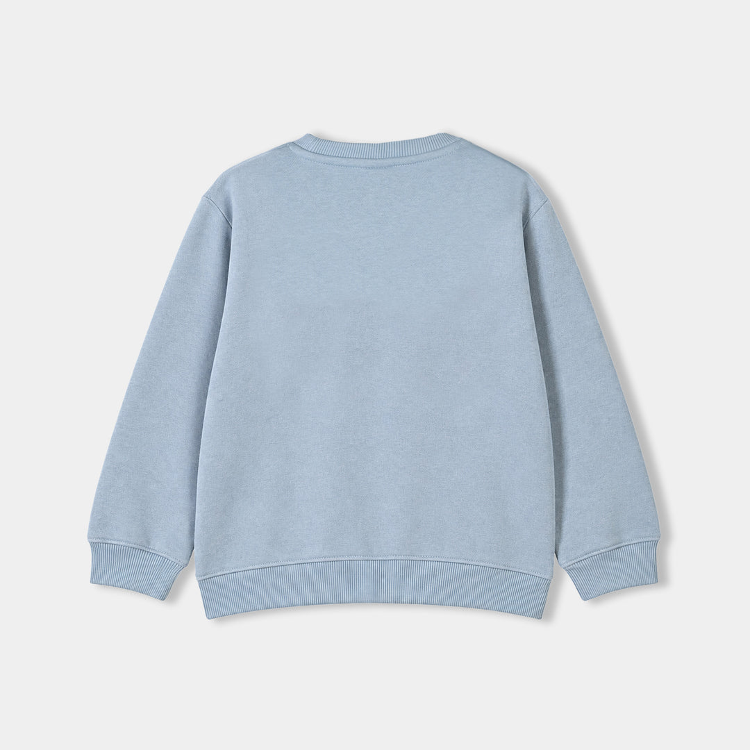 Girls Fleece SweatShirt Paris-Blue.Fog