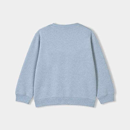 Girls Fleece SweatShirt Paris-Blue.Fog
