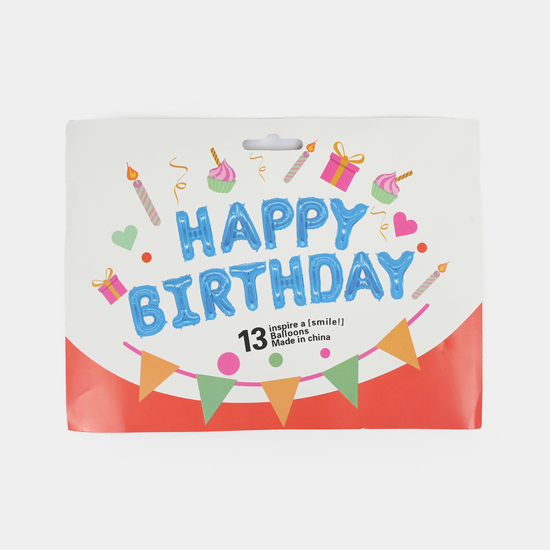 Happy Birthday Foil Balloon Set
