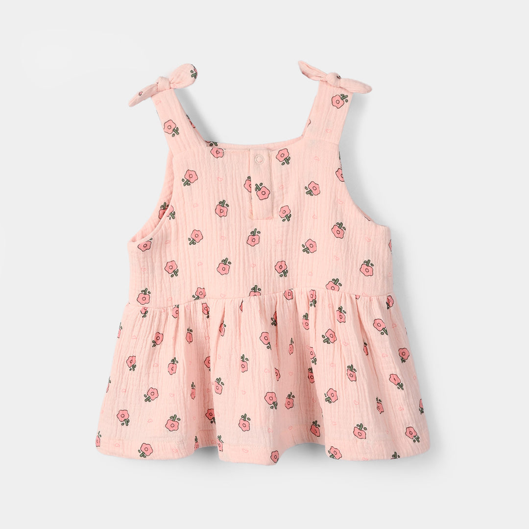Infant Girls Gauze 2-Piece Suit (Floral Mist) - Pink