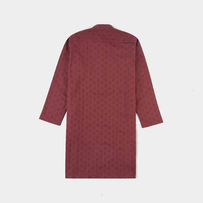 Boys Chicken Kari Basic Kurta-MAROON