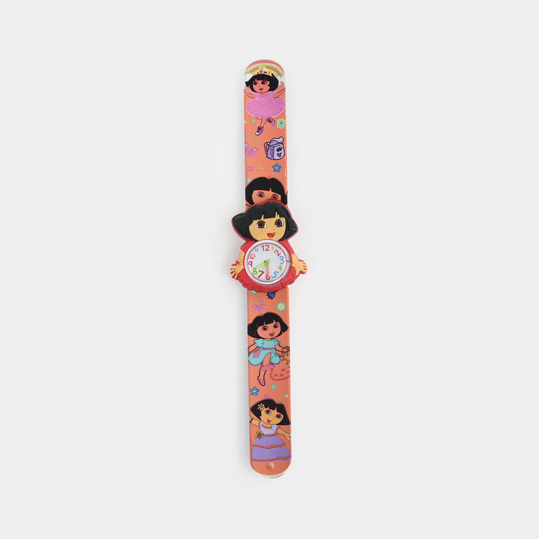 Girls Kids Slap-On Wrist Watch