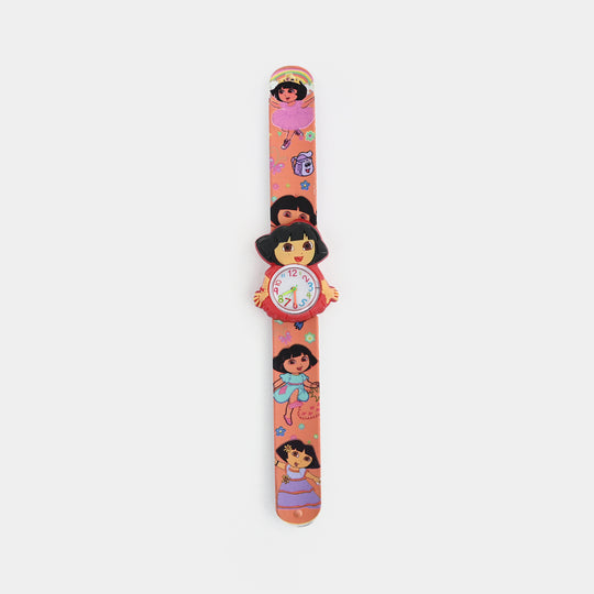Girls Kids Slap-On Wrist Watch