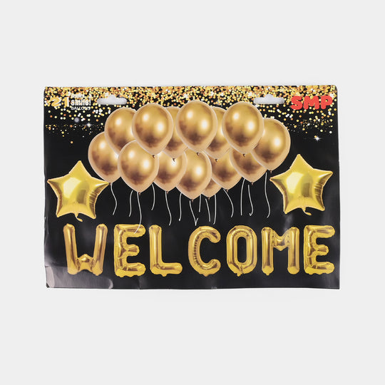 Foil Balloon Welcome Birthday Set