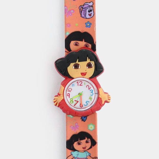 Girls Kids Slap-On Wrist Watch