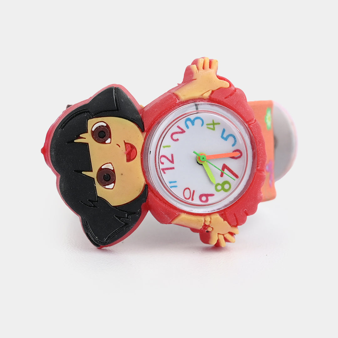 Girls Kids Slap-On Wrist Watch