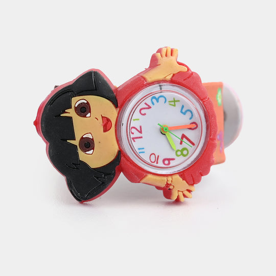 Girls Kids Slap-On Wrist Watch