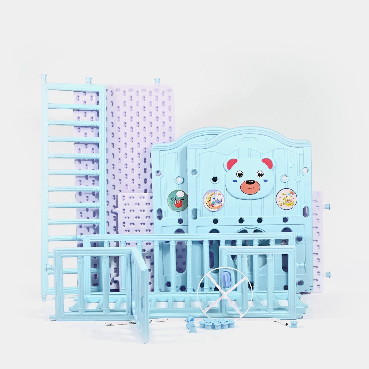 Comfortable and Durable Baby Fiber Cot - Blue