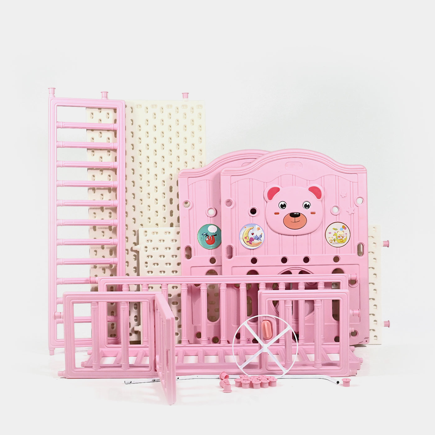 Comfortable and Durable Baby Fiber Cot - Pink