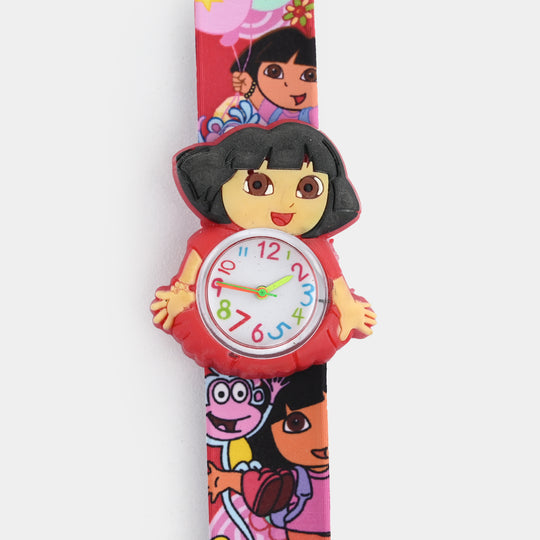 Girls Kids Slap-On Wrist Watch