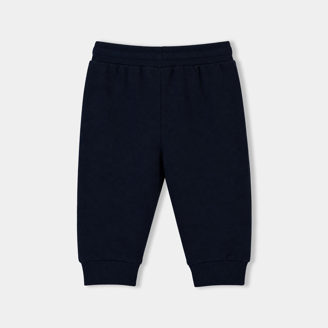 Infant Boys Cotton Terry Pyjama Lightning-NAVY