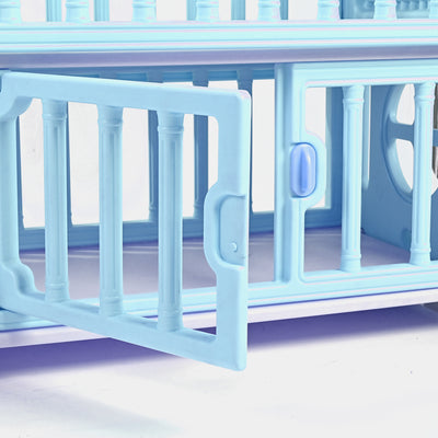 Comfortable and Durable Baby Fiber Cot - Blue