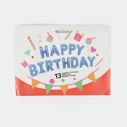 Happy Birthday Foil Balloon Set