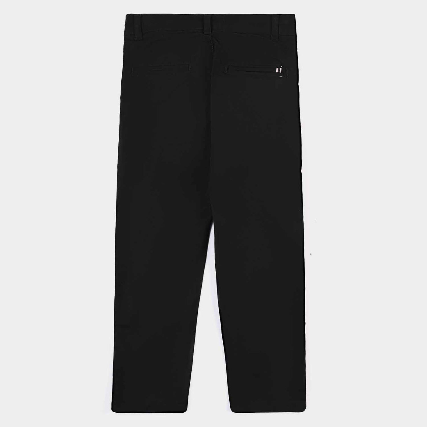 Boys Cotton Pant Black Tape-BLACK