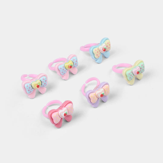 Cute Colorful Girls Ring Set | Pack of 6