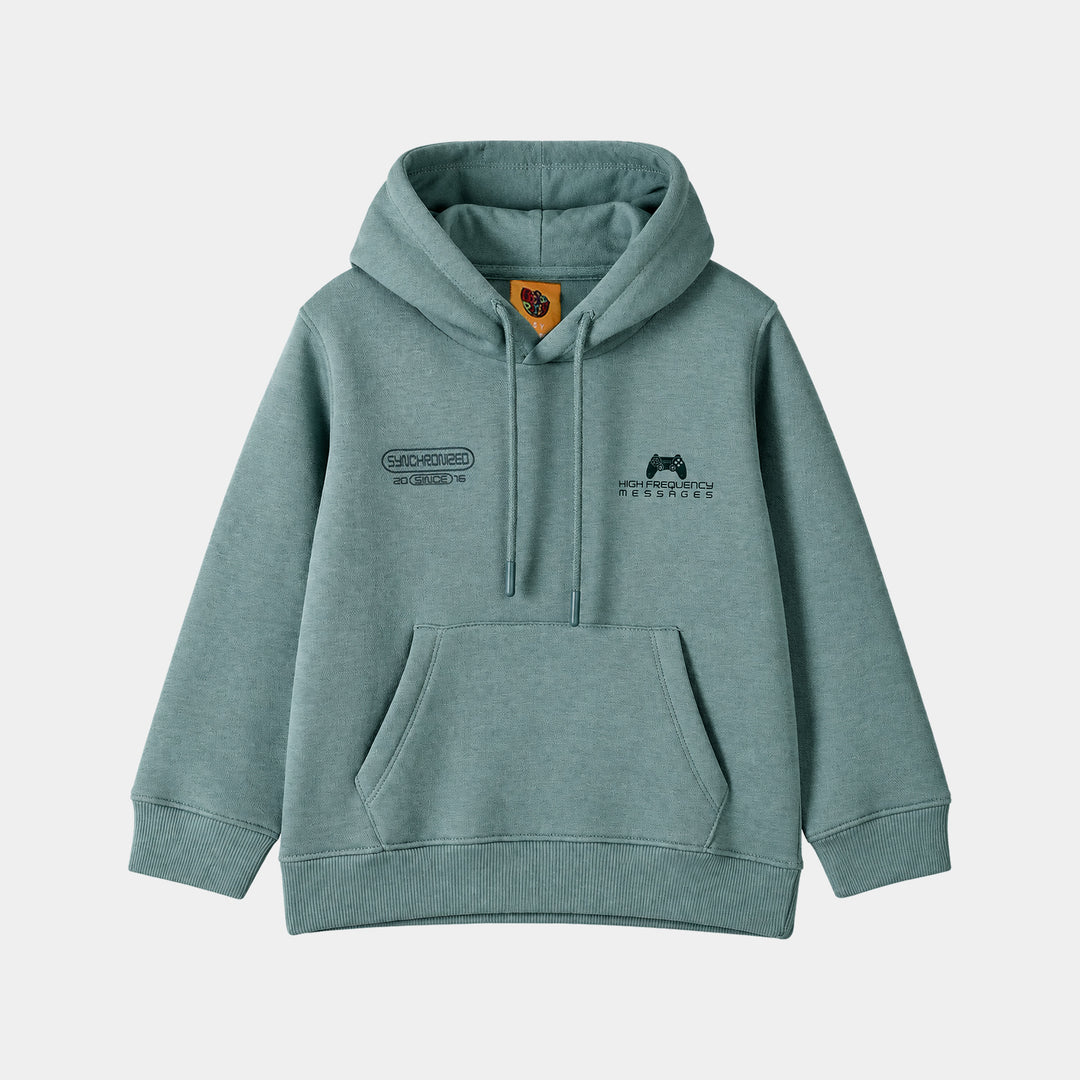 Boys Fleece Pullover Game Over-Arctic