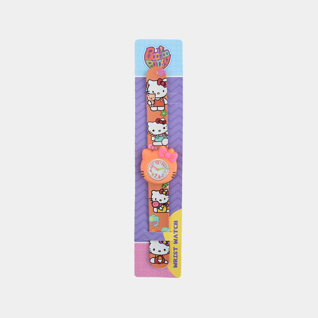 Girls Kids Slap-On Wrist Watch