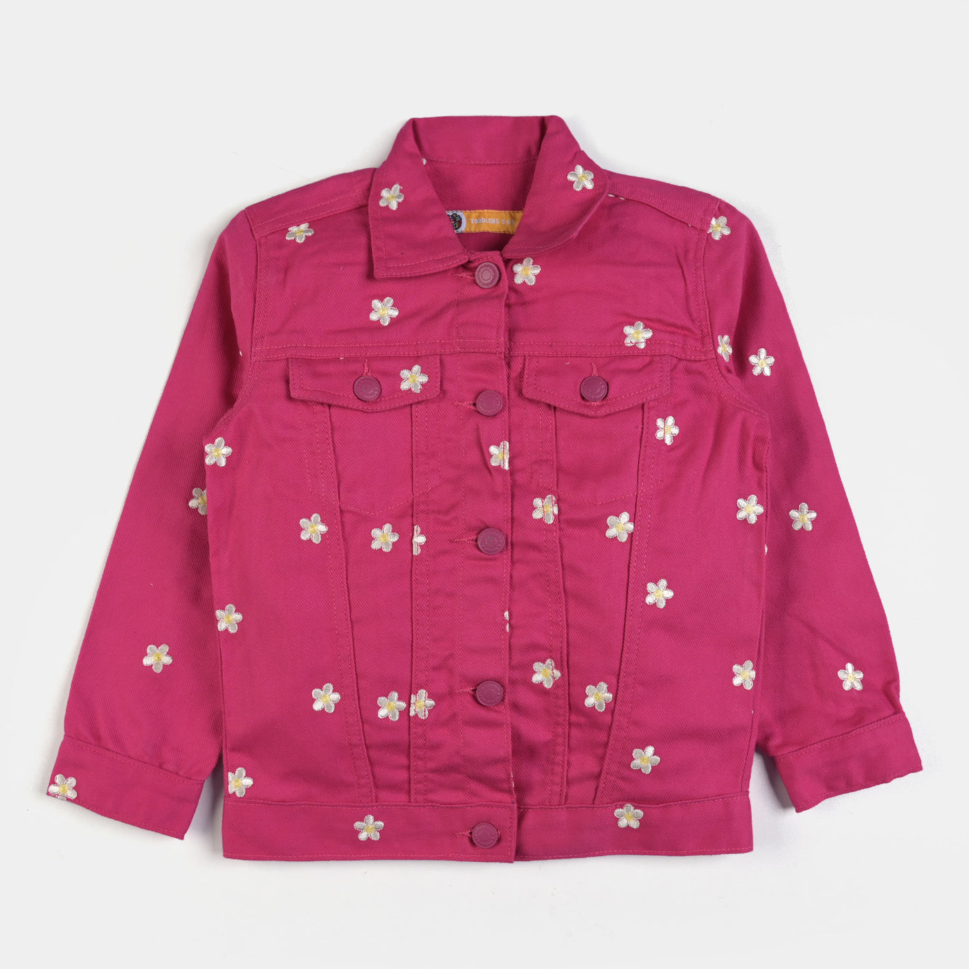 Girls Cotton Jacket AOE Flower-Pink