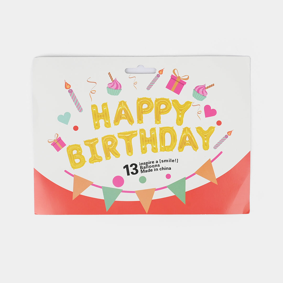 Happy Birthday Foil Balloon Set