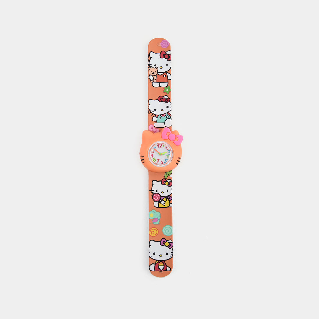 Girls Kids Slap-On Wrist Watch