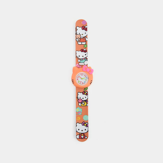 Girls Kids Slap-On Wrist Watch