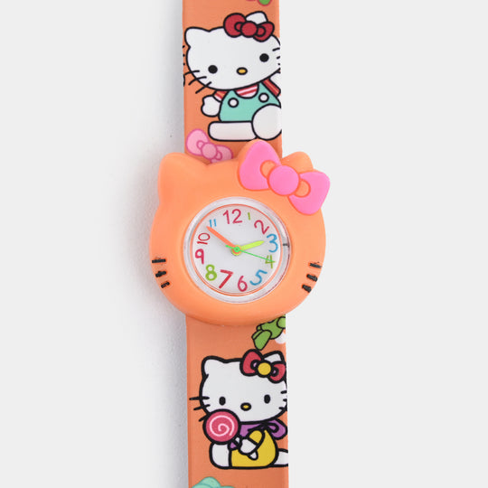 Girls Kids Slap-On Wrist Watch