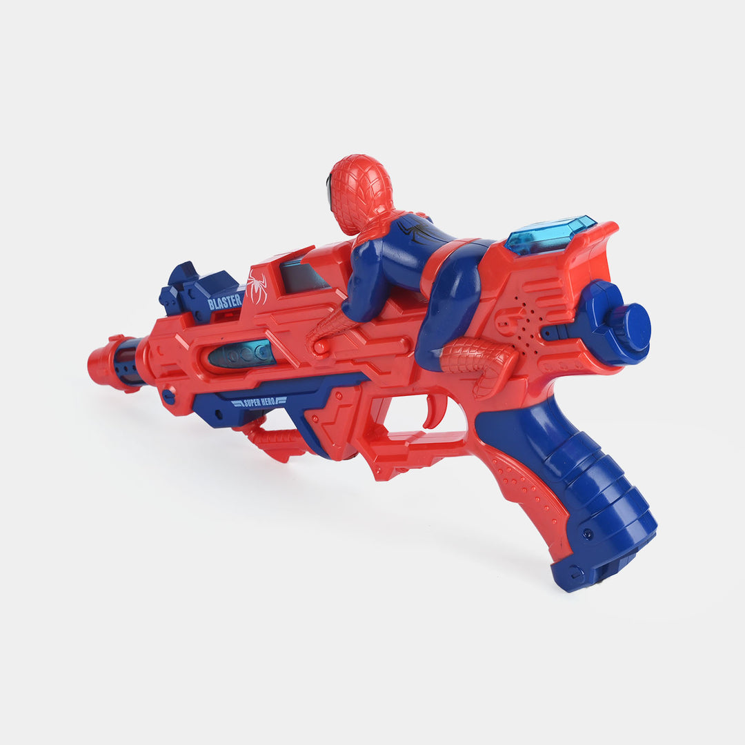 Electric Impact Blaster Toy - Super Hero with Lights