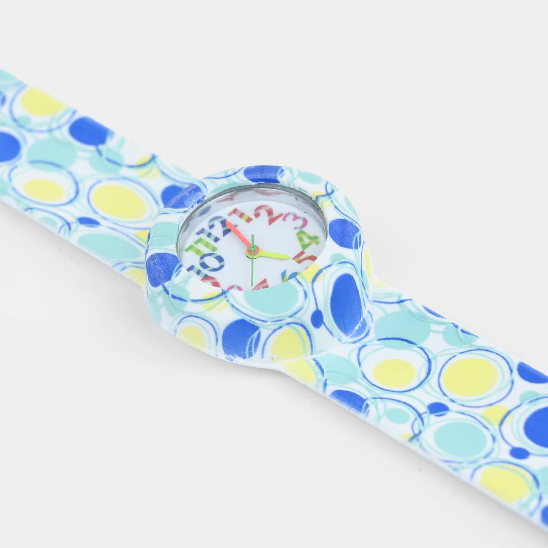 Kids Slap-On Silicone Wrist Watch